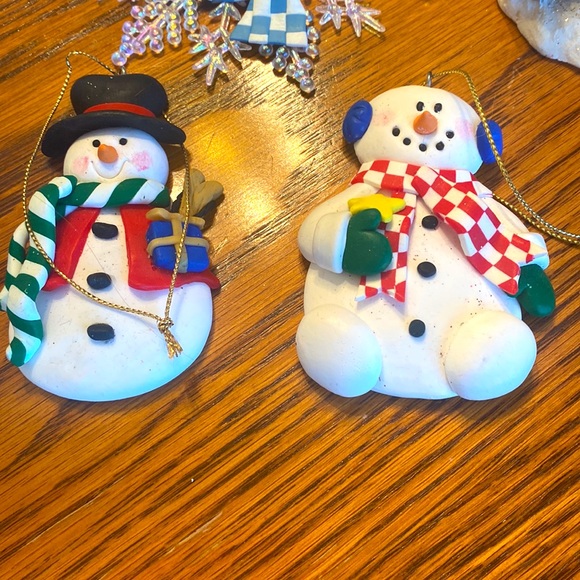 Snowman Ornaments Lot of 7 - Picture 7 of 8